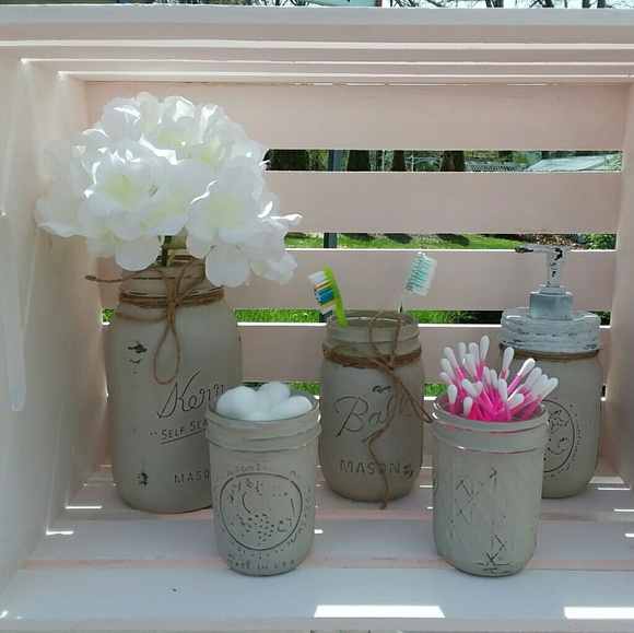COPY - Shabby Chic 5 pc Bathroom Set - Picture 2 of 7